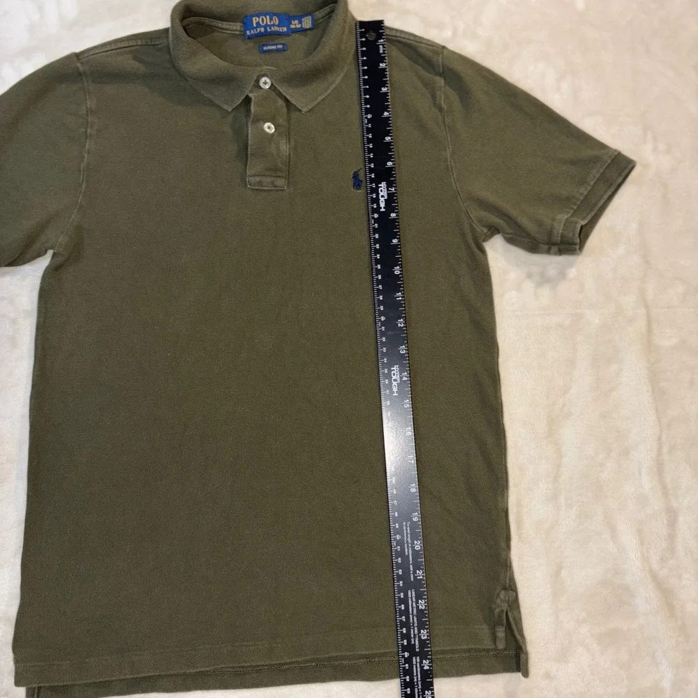 Polo Ralph Lauren Kids Large 14-16 Olive Green Classic Fit Short Sleeve Polo